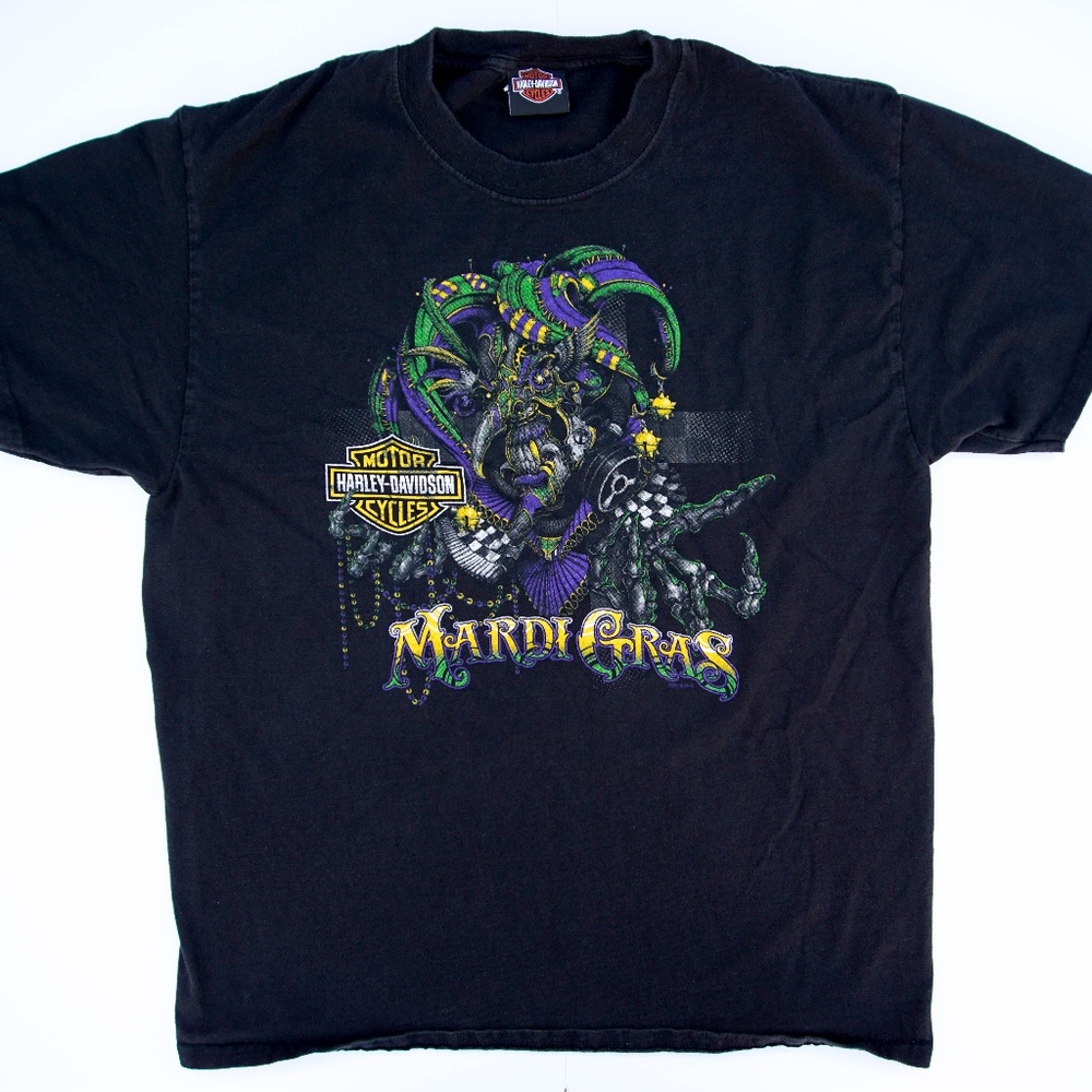 RARE Harley Davidson Mardi Gras Vintage Tshirt
